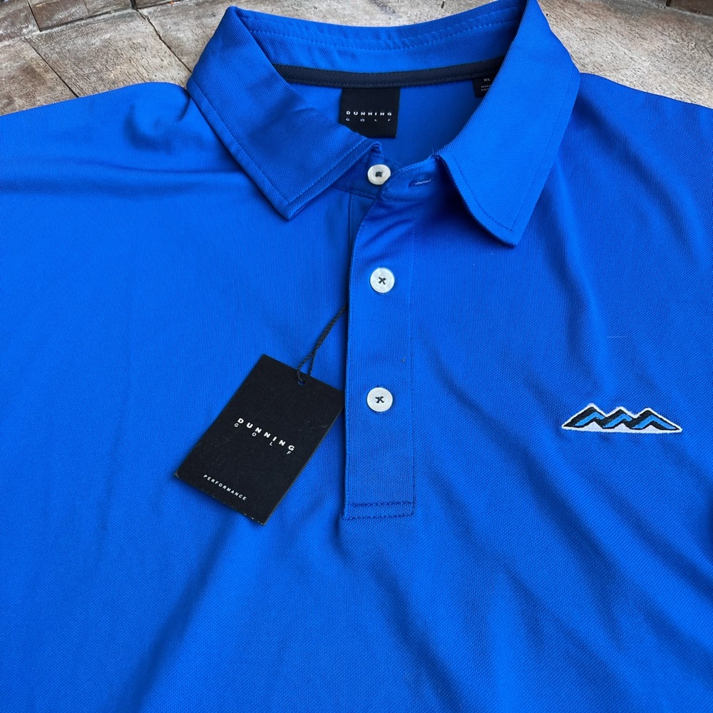DUNNING GOLF Mens Player Pique Performance Polo NWT